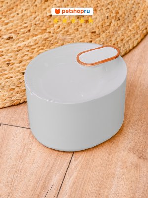 Миски PETSHOP Поилка фонтан автоматическая для животных с датчиком уровня воды “Дамбо” 3л, белая (3 л)