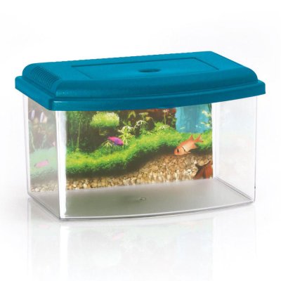 Georplast Аквариум пластиковый, 5,5 л, синий