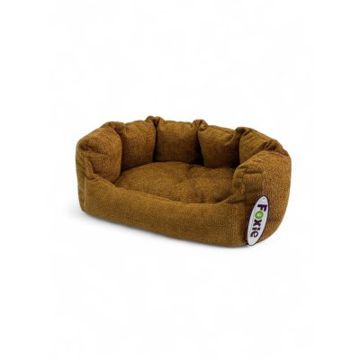 Лежак для животных Foxie Prime lounge 43х36см овальный оранжевая радость