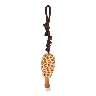 Игрушка для собак Foxie Тяни-толкай Копыто нейлоновое на канате 7х57см