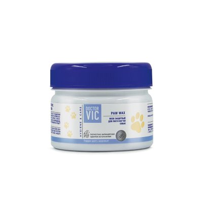 Воск DOCTOR VIC защитный для лап и когтей для собак, банка 80мл