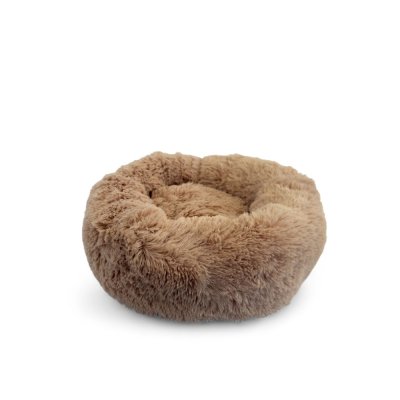 Лежак для животных Foxie Fuzzy cute 45х45х18см круглый миндальное искушение