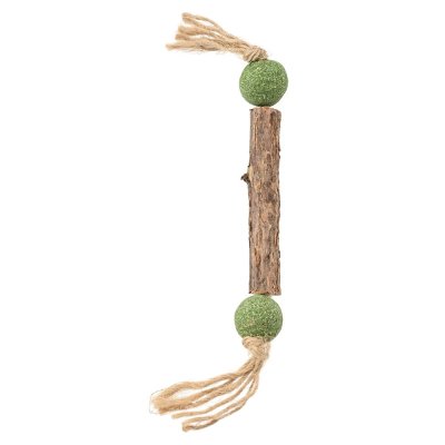 Игрушка для кошек Foxie Naturalness Палочка мататаби с шариками из кошачьей мяты 8см