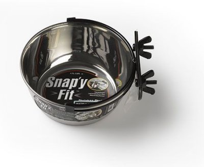 Миска на клетку MidWest металлическая 1л