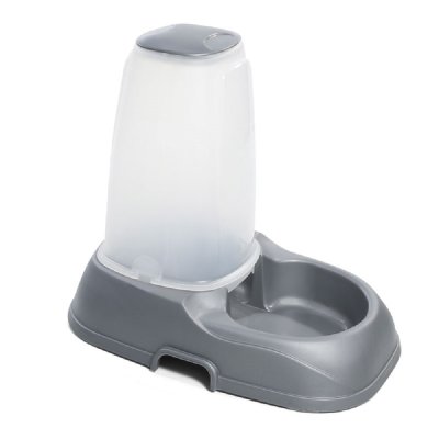 Автокормушка-автопоилка для животных TRIOL Графит серебристая, 27х18х24см 1500мл