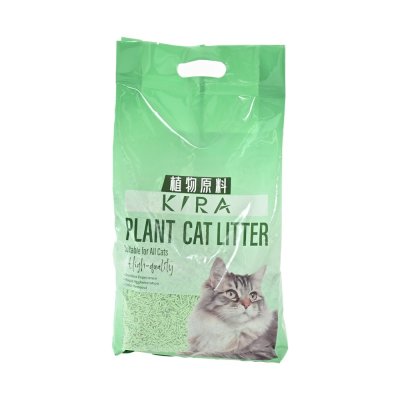 Наполнитель для кошачьего туалета KIRA Tofu Green Tea комкующийся с ароматом зеленого чая 2,5кг