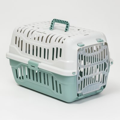 Georplast Переноска для кошек и собак мелких пород Spark, 48,5х33,5х31 см, мятная