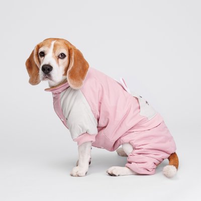 Petmax Комбинезон для собак Зайка, 4XL, розовый (девочка)