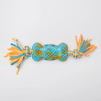 RURRI Игрушка для собак Косточка на веревке, 30х6,5х4 см