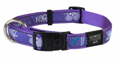 Ошейники, шлейки Rogz Ошейник серия "Fancy dress", "Фиолетовый лес" (ЮАР) (XL)