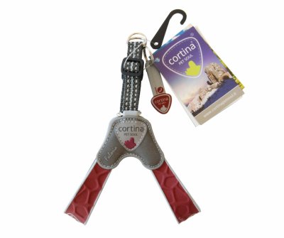 Ошейники, шлейки Cortina Суперпрочная шлейка FALORIA, винный (Италия) (45-55 см)