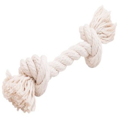 Игрушка для собак DOGLIKE Грейфер канатный 2 узла DL большой с этикеткой (Белый)