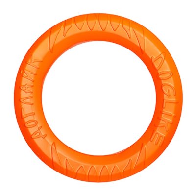 Игрушка для собак DOGLIKE Снаряд Tug&Twist Кольцо 8-мигранное большое (Оранжевый)