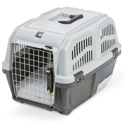 Переноска для кошек MPS Skudo Cat Travel с лотком для наполнителя, серая 60x40x39см