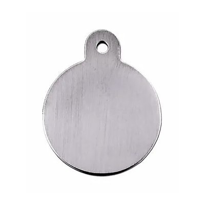 Адресник Адресник для кошек и собак Круг, 21х28 мм, серебряный