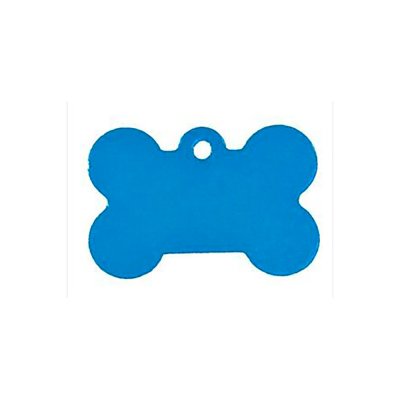 Адресник Адресник для кошек и собак Косточка, 27х11 мм, голубая