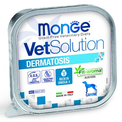 Корм для собак Monge VetSolution Dermatosis с чувствительной кожей ламист. 150г