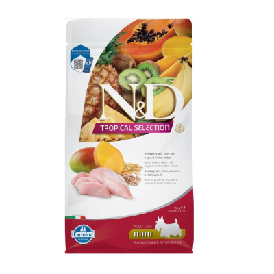 Корм для собак Farmina N&D Tropical Selection Dog для мелких пород, курица сух. 1,5кг