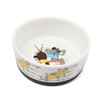 Миска для животных TRIOL СМФ Ну, погоди! "Волк" керамическая на резинке 450мл