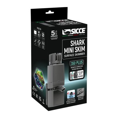 Sicce Поверхностный скиммер Shark Mini Skim 350 Plus для стекол толщиной до 12 мм, 350 л/час