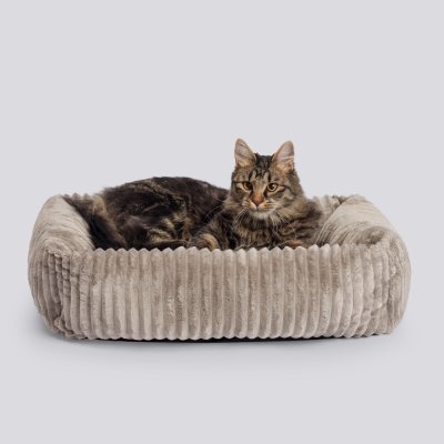 RURRI Лежак для кошек и собак Elстиль, 63х48х15 см, серый