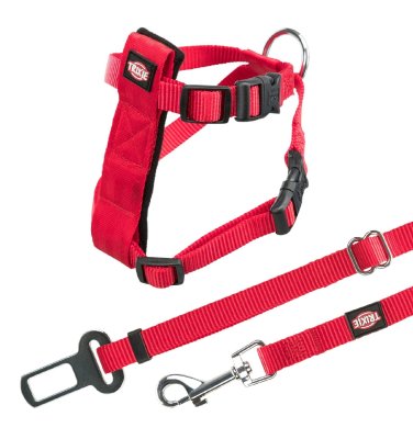 Переноски Trixie Автомобильный ремень безопасности со шлейкой для кошки, 20-50 см (120 г)