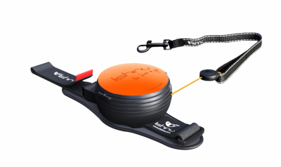 Собаки Lishinu Поводок-рулетка "Оriginal" для собак, неоновый оранжевый (S)