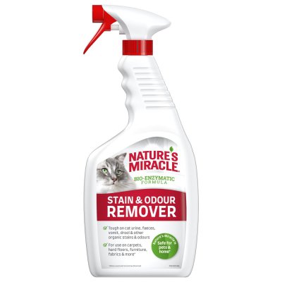 Nature's Miracle Stain Odour Remover Спрей уничтожитель пятен и запахов кошек универсальный, 709 мл