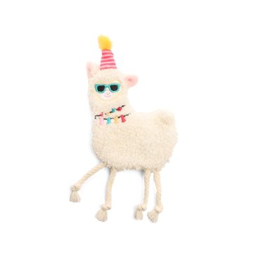 Игрушка для кошек GIGWI Catch & Scratch "Лама с кошачьей мятой" мягкая, 150мм