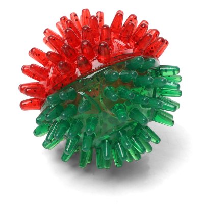 Игрушка для кошек TRIOL New Year "Мячик светящийся" из термопластичной резины, d50мм