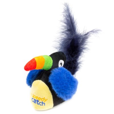 Игрушка для кошек GIGWI Speedy Catch Тукан со звуковым чипом, интерактивная 9см
