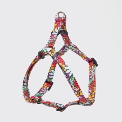 RURRI Шлейка для кошек и собак Flower Power, объем груди 33-46,5 см, ширина ремешка 1 см