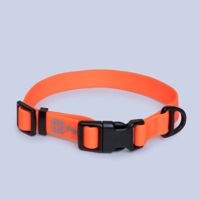 HiPet Ошейник из биотана для собак, M-L, длина 34-55 см, ширина 2,5 см оранжевый