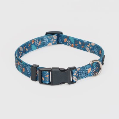 Rungo Ошейник нейлоновый для собак, обхват шеи 30-45 см, ширина 1,5 см, синий