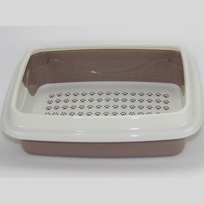 Dogman Туалет большой для кошек Триплекс, 38х48х16см, светлое дерево