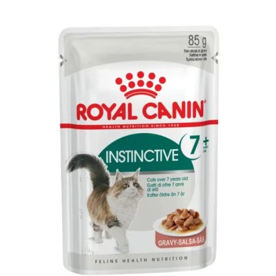 Royal Canin Instinctive Влажный корм (пауч) для кошек старше 7 лет, кусочки в соусе, 85 гр.