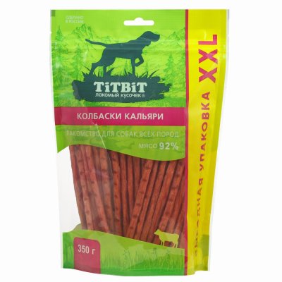 Лакомство для собак TITBIT Колбаски Кальяри 350г - XXL выгодная упаковка