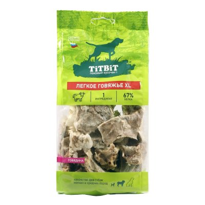 Лакомство для собак TITBIT Легкое говяжье XL (мягкая упаковка)