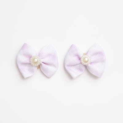 Petmax Бантики-заколки для собак, 4х3 см, сиреневый, 2 шт.