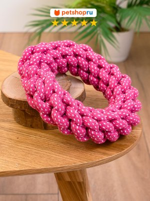 Игрушки PETSHOP Игрушка для собак кольцо из каната "Гуфи" (220 г)