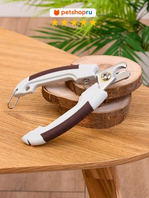 Груминг, косметика PETSHOP Когтерез секатор для кошек и собак с ограничителем "Багира", 15x5 см (90 г)