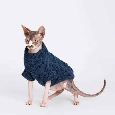 RURRI Свитер из шенилла для кошек и собак, L, графитовый