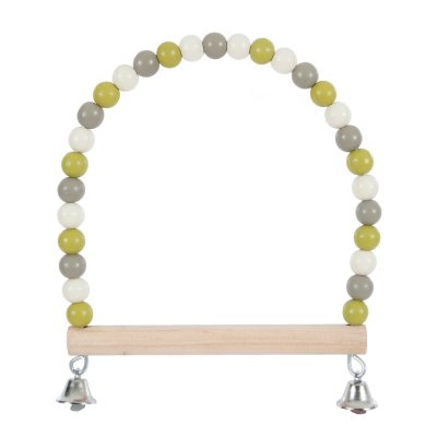 Качели для птиц ZOLUX с деревянными жемчужинами и колокольчиками