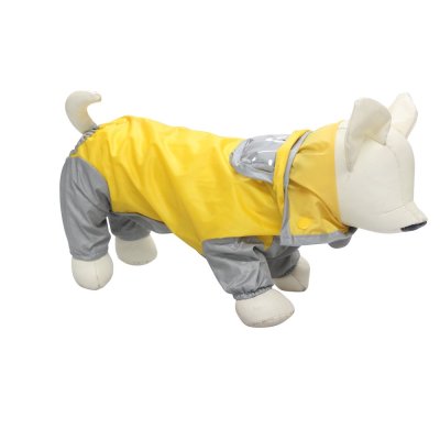 Дождевик для собак Foxie Harmony желтый р. XL (длина спины 45см, обхват груди 52см)