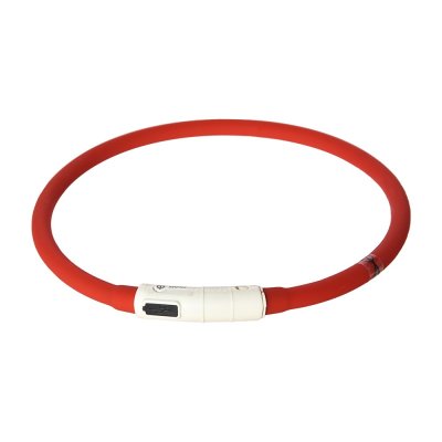 Ошейник для собак Foxie Night-light светящийся 55см красный