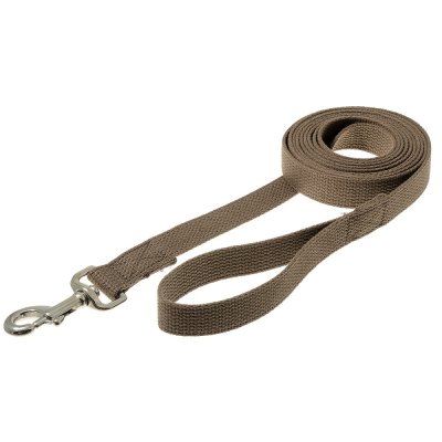 Поводок для собак V.I.PET с карабином брезент сшивной стальной карабин 25мм 3м