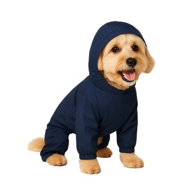 Дождевик для собак Foxie Sport синий р. M (длина спины 35см, обхват груди 44см)