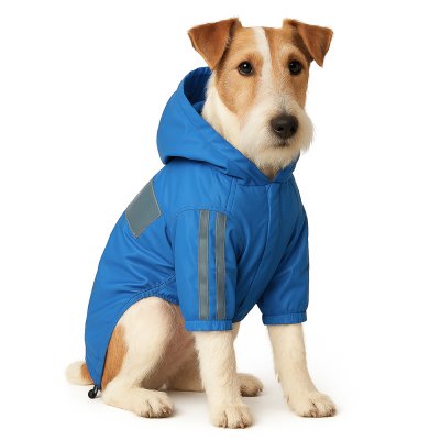 Дождевик для собак Foxie Rain синий р. L (длина спины 40см)