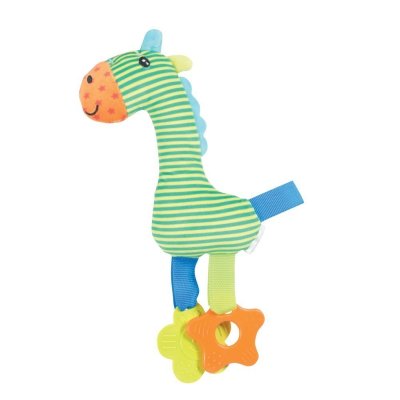 Игрушка для собак ZOLUX Радужный пони плюшевая с пищалкой и элементами EVA, зеленый 27см