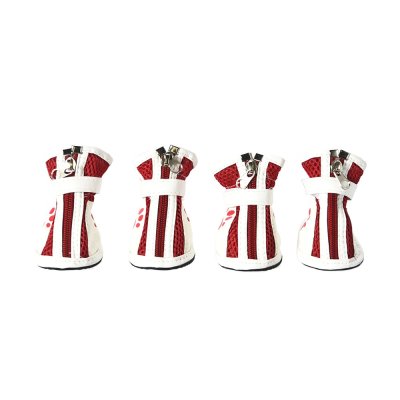 Ботинки для собак Foxie Paws L 6х4,3см красные